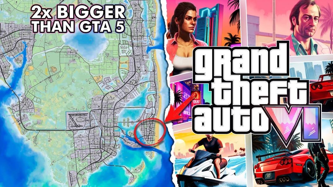 ⁣GTA 6 is HUGE (2x Bigger Map Than GTA 5)